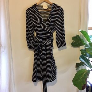 kate spade silk wrap dress size 2